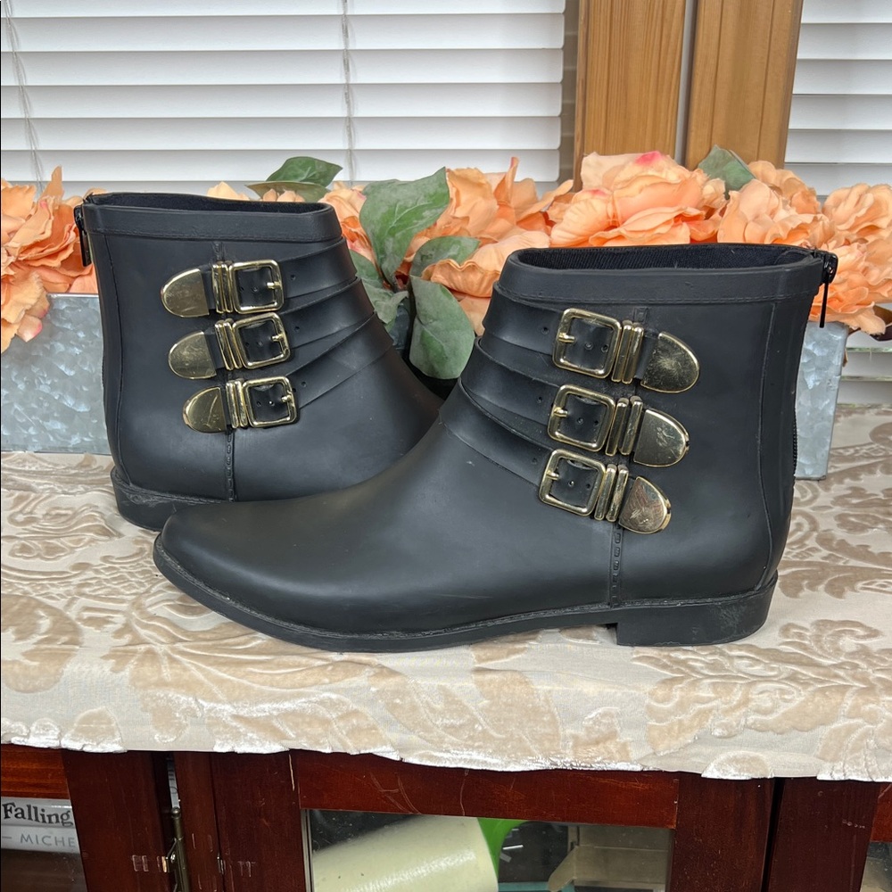 Loeffler Randall Fenton Rain Booties Size 11